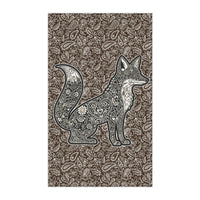 Load image into Gallery viewer, Farmhouse Kitchen Textile Fox Tea Towel Brown Paisley Linen Dish Cloth Woodland Animal Folk Art Design Rustic Cooking Accessory Absorbent Drying Towel Decorative Kitchen Display Cottage Style Hand Towel Perfect Gift For Men Handcrafted
