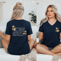 Load image into Gallery viewer, Bee Shirt Women – Vneck Cotton Tee