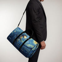 Load image into Gallery viewer, Travel Duffle Bag – Personalized Starry Night Design Weekend Carryon