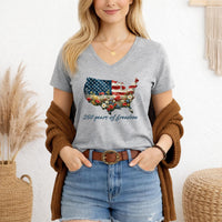 Load image into Gallery viewer, Patriotic V Neck Shirt
