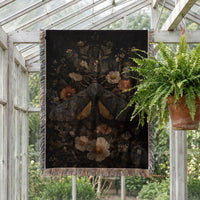 Load image into Gallery viewer, Tree of Life Blanket – Woven Tapestry Throw with Cotton Fringe Trim