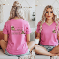 Load image into Gallery viewer, Bee Shirt Women – Vneck Cotton Tee