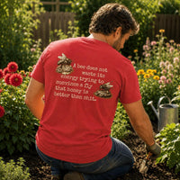 Load image into Gallery viewer, Vintage Bee Shirt Design Sarcastic Graphic Tee Funny Motivational Quote Apparel Unisex Cotton Blend Shirt Soft Breathable Fabric Introvert Humor Gift Burnout Awareness Clothing Nature Inspired Design Professional Print Quality Casual Wear