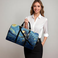 Load image into Gallery viewer, Travel Duffle Bag – Personalized Starry Night Design Weekend Carryon