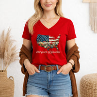 Load image into Gallery viewer, Patriotic V Neck Shirt