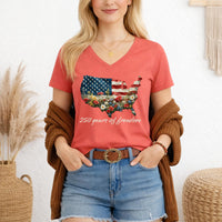 Load image into Gallery viewer, Patriotic V Neck Shirt