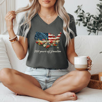 Load image into Gallery viewer, Patriotic V Neck Shirt