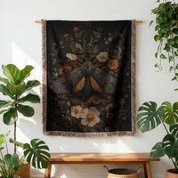 Load image into Gallery viewer, Tree of Life Blanket – Woven Tapestry Throw with Cotton Fringe Trim