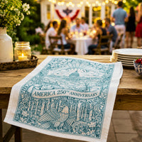 Load image into Gallery viewer, America 250th Anniversary Gift – Patriotic Tea Towel with Capitol Building