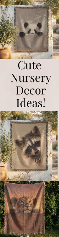 Load image into Gallery viewer, Raccoon Woven Blanket – 100% Cotton Wildlife Throw