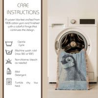 Load image into Gallery viewer, Penguin Woven Blanket – Cotton Throw Tapestry Nursery Wall Art
