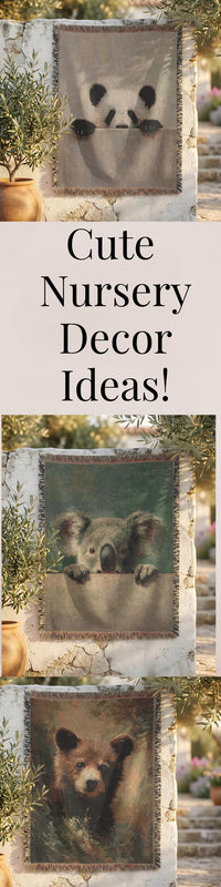 Load image into Gallery viewer, Koala Baby Blanket – Handwoven Cotton Animal Theme Nursery Gift