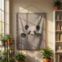 Load image into Gallery viewer, Panda Woven Blanket – Soft Cotton Throw for Nursery Gifts