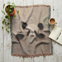 Load image into Gallery viewer, Panda Woven Blanket – Soft Cotton Throw for Nursery Gifts