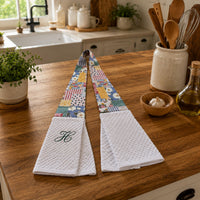Load image into Gallery viewer, Personalized Kitchen Towel – Custom Embroidered Hanging Boa Gift