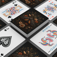 Load image into Gallery viewer, Poker Quality Playing Cards Custom Monogram Personalized Design Bicycle Style Construction Premium Card Deck Vintage Botanical Moth Theme Victorian Ornate Illustration Standard Size Game Night Essential Perfect Gift For Card Collectors