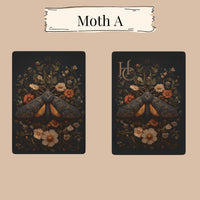 Load image into Gallery viewer, Custom Playing Cards – Vintage Moth Botanical Design Personalized Gift