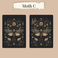 Load image into Gallery viewer, Custom Playing Cards – Vintage Moth Botanical Design Personalized Gift