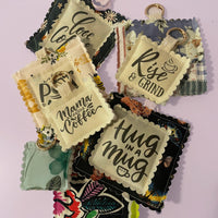 Load image into Gallery viewer, Coffee Keychain Charm – Handmade Gift for Coffee Lovers Bag Tag