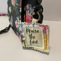 Load image into Gallery viewer, Bible Verse Bag Charm – Scripture Tag with Metal Clasp Attachment