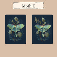 Load image into Gallery viewer, Custom Playing Cards – Vintage Moth Botanical Design Personalized Gift